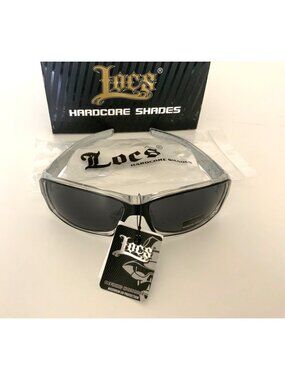 Locs Hardcore Shades Clear & Black Polarized Sunglasses With UV Protection